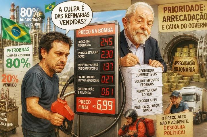 A FARSA DAS REFINARIAS E A COVARDIA DE UM GOVERNO QUE NÃO ASSUME SEUS ERROS