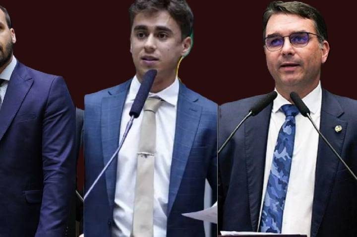 Flávio Bolsonaro pede união na direita após discussão entre Eduardo Bolsonaro e Nikolas Ferreira no X.