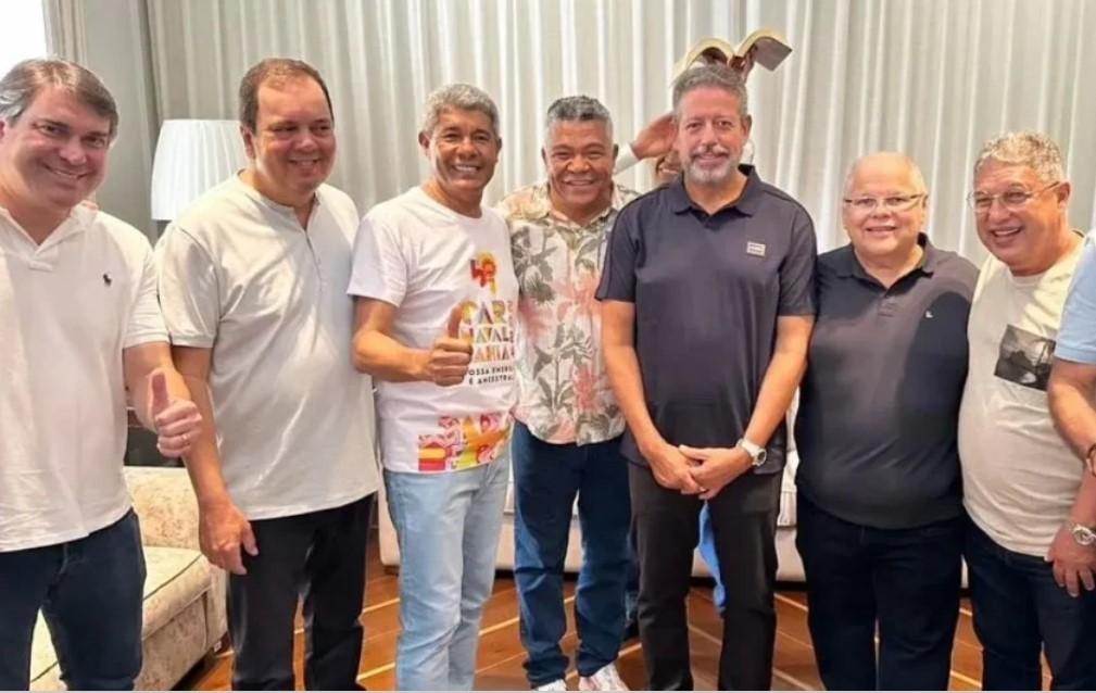 Arthur Lira faz visita de cortesia a Jerônimo no Palácio de Ondina