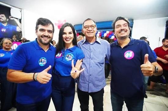 VALDERICO E WANESSA INAUGURAM COMITÊ COM A PRESENÇA DE JABES RIBEIRO EM ILHÉUS