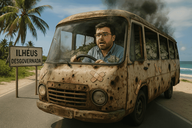 Volta o monopólio dos ônibus em Ilhéus. Parabéns, menino do rádio!