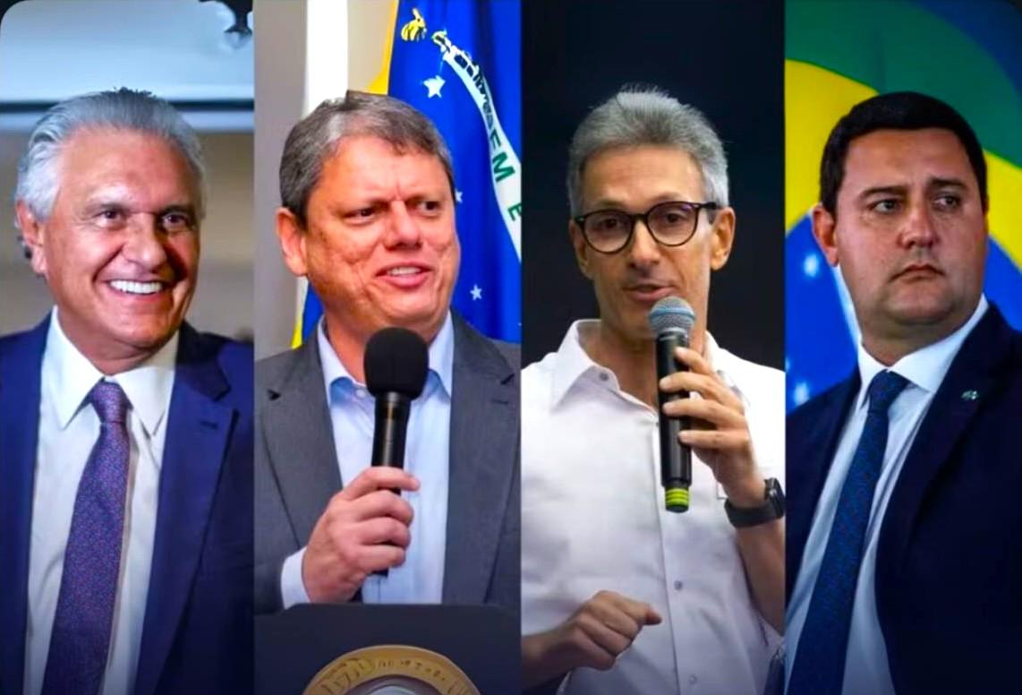 Caiado, Tarcísio,Zema e Ratinho Jr. se ausentamde ato pró-Bolsonaro e contra STF
