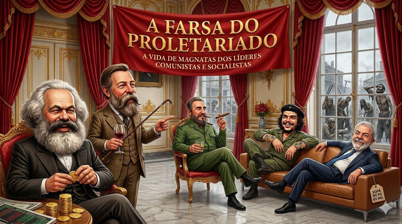 A FARSA DO PROLETARIADO: A VIDA DE MAGNATAS DOS LÍDERES COMUNISTAS E SOCIALISTAS