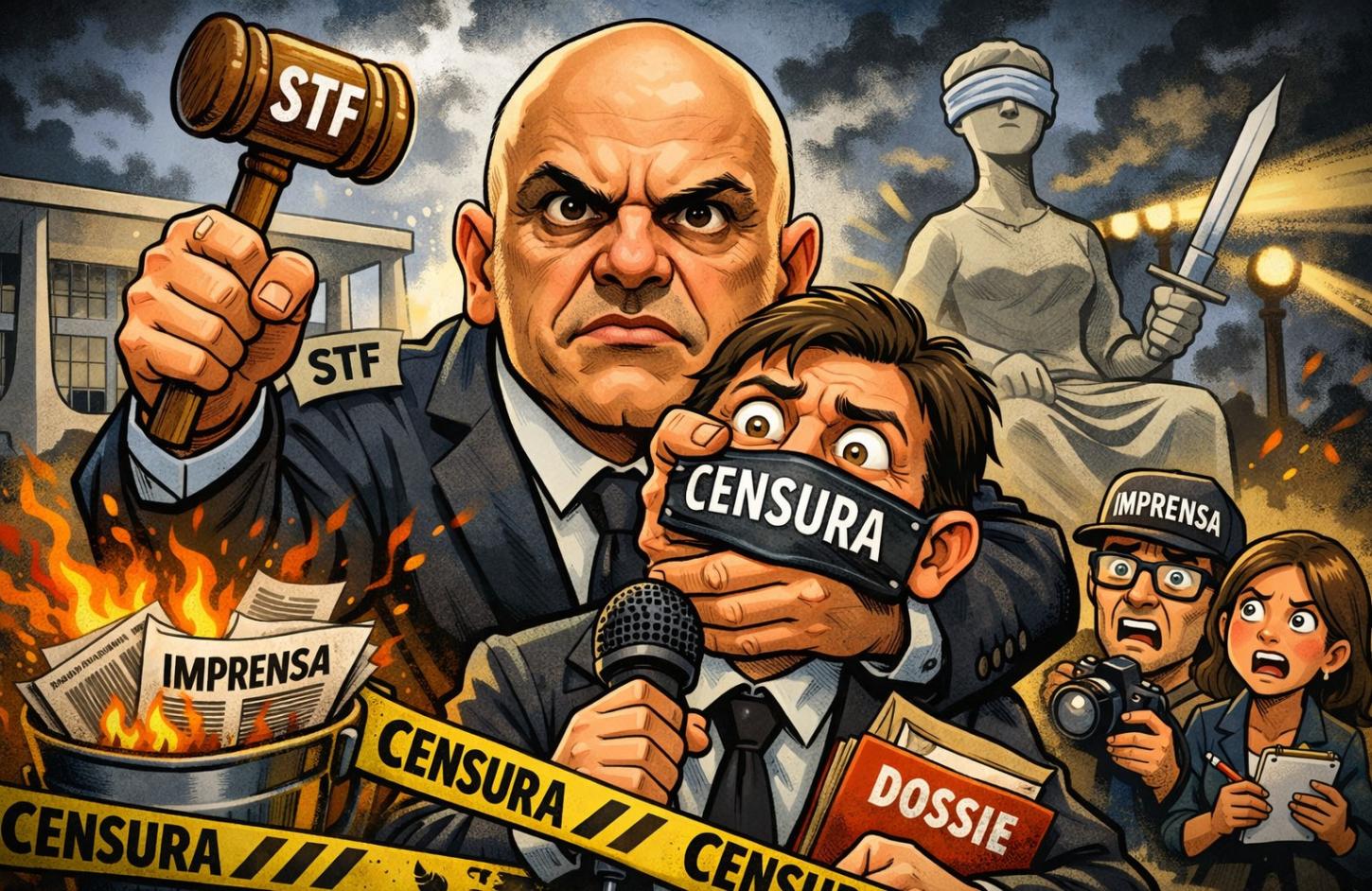 Decisão de Alexandre de Moraes Contra Jornalista Luís Pablo Gera Onda de Repúdio Nacional