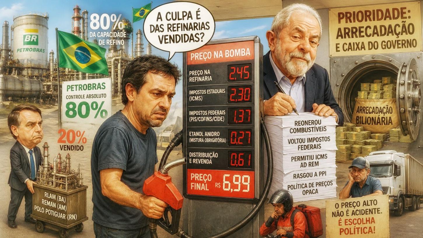A FARSA DAS REFINARIAS E A COVARDIA DE UM GOVERNO QUE NÃO ASSUME SEUS ERROS