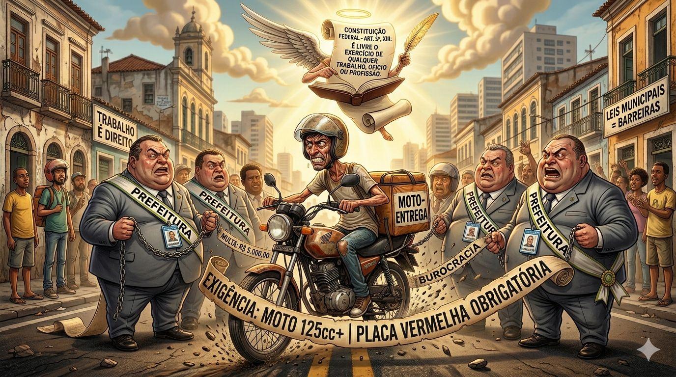 ENTRE A LEI E O EXCESSO: A INCONSTITUCIONALIDADE DAS REGRAS MUNICIPAIS PARA MOTOFRETE E MOTOTÁXI