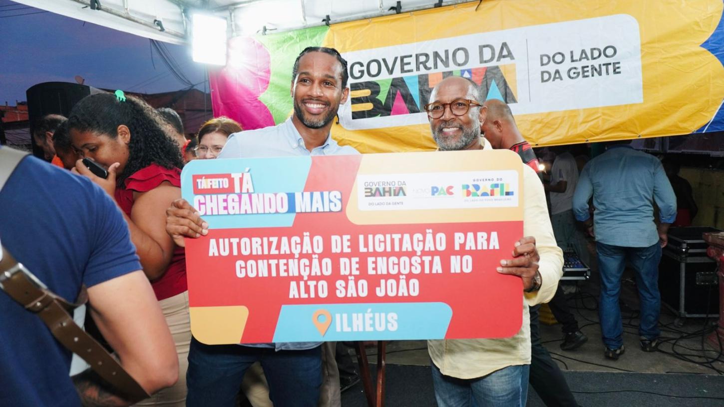 Assim como Novo PAC, emendas de Bebeto Galvão contemplaram altos e áreas de risco em Ilhéus