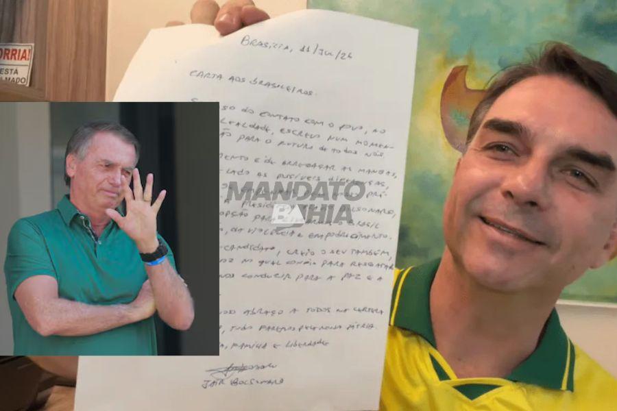 Sob Alerta Judicial: Moraes Dá 48 Horas para Bolsonaro Explicar Carta Lida por Flávio