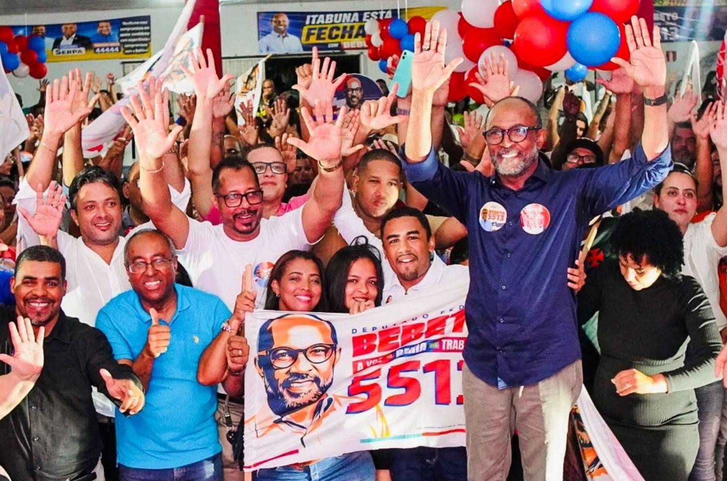 Bebeto mostra força política e reúne multidão de apoiadores e lideranças em Itabuna