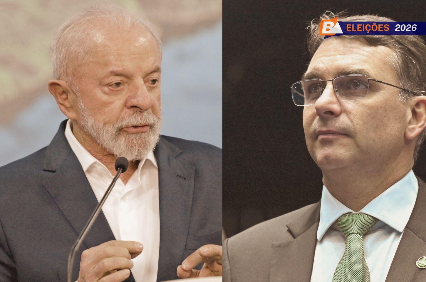 Lula lidera, mas Flávio Bolsonaro encosta e deixa eleição presidencial em aberto
