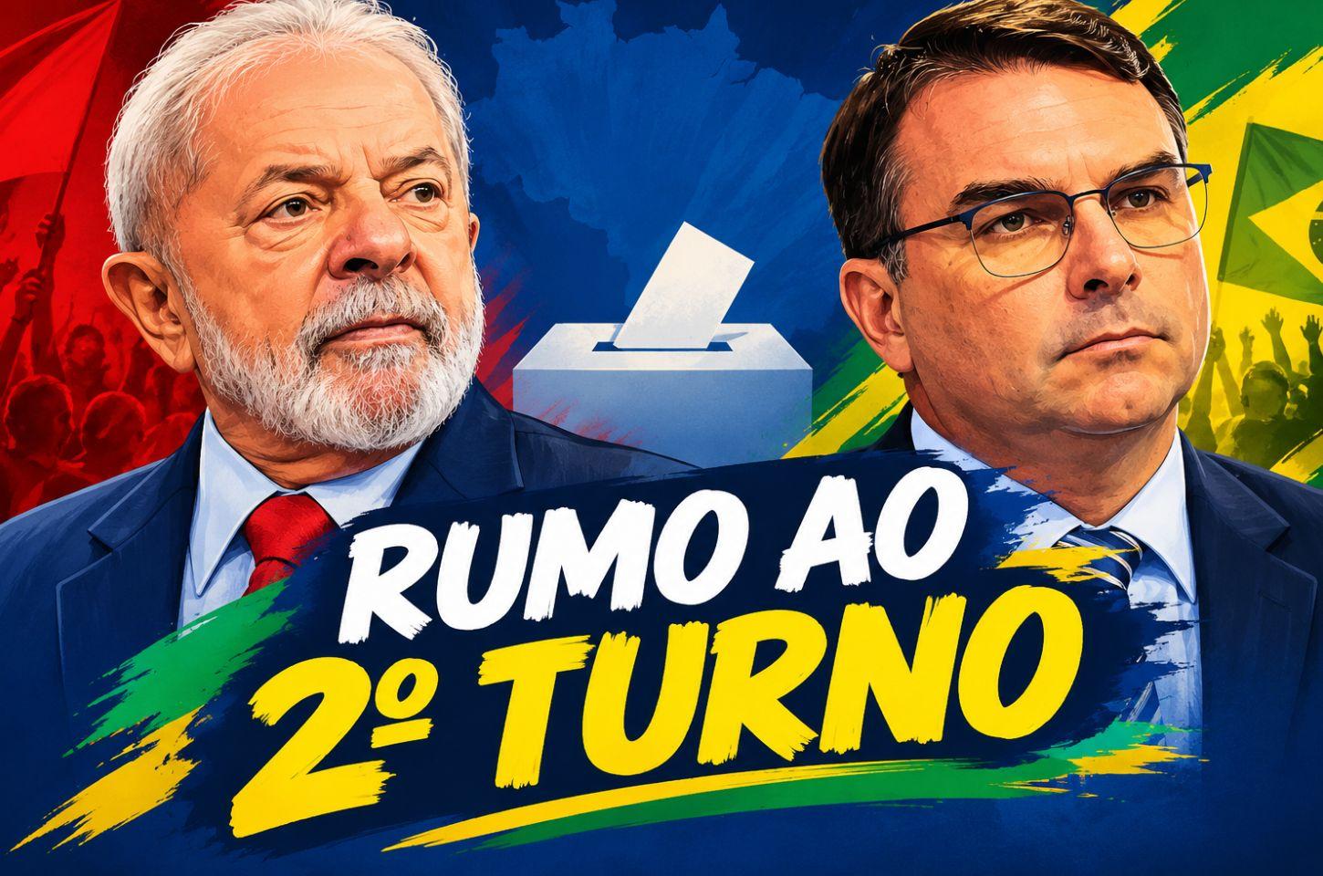 FLÁVIO BOLSONARO LARGA NA FRENTE, MAS LULA FORÇA SEGUNDO TURNO EM DISPUTA ACIRRADA