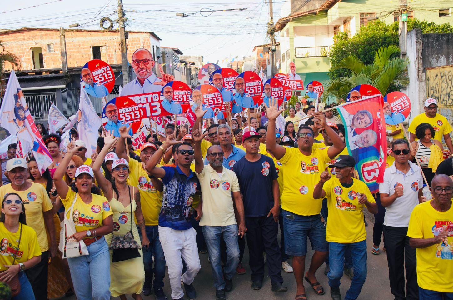 Teotônio Vilela abraça Bebeto e confirma força da candidatura em Ilhéus