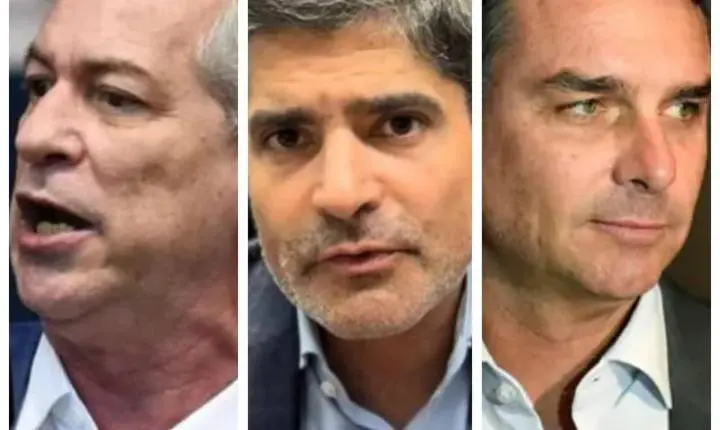 CIRO GOMES, ACM NETO E FLÁVIO BOLSONARO