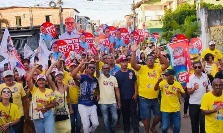 Teotônio Vilela abraça Bebeto e confirma força da candidatura em Ilhéus